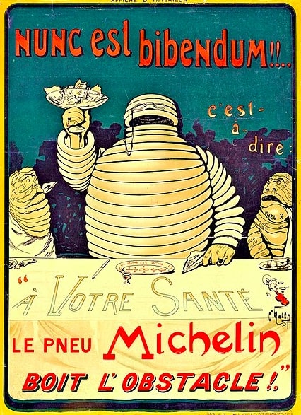 Bibendum aka Michelin Man created by French cartoonist Marius Rossillon