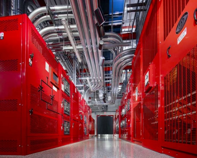 View of a power room inside the Switch SUPERNAP data center in Las Vegas, Nevada